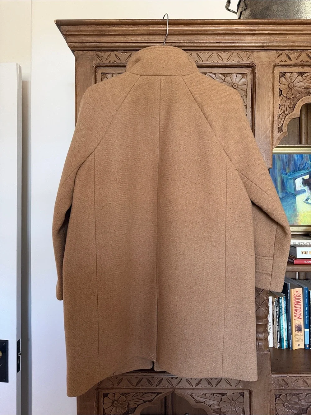 J. Crew Camel Wool Pea Coat with Stand Collar - Picture 6 of 6